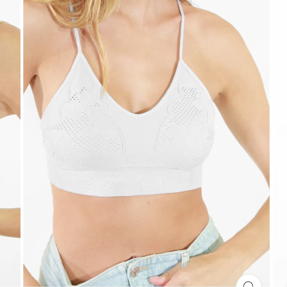 Nikibiki white  bralette